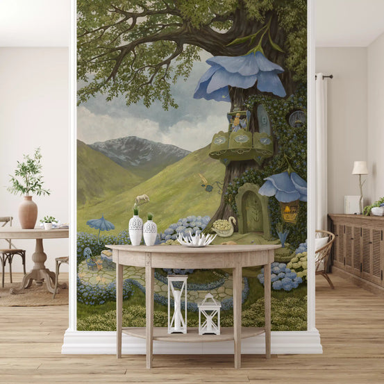 Blueberry Blues Wall Mural