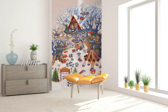 Panda Party Wall Mural