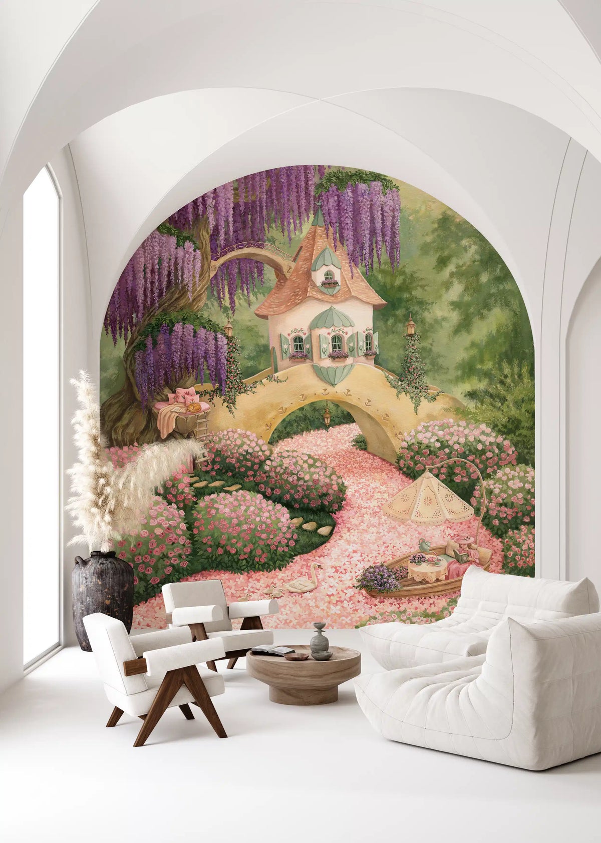 Rosy River Wall Mural