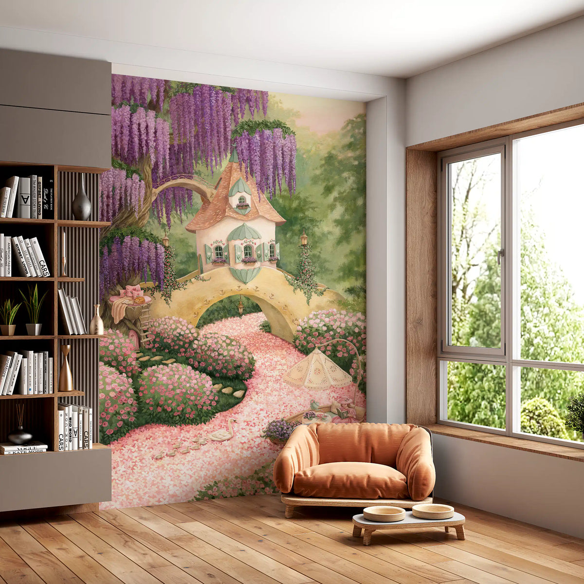 Rosy River Wall Mural