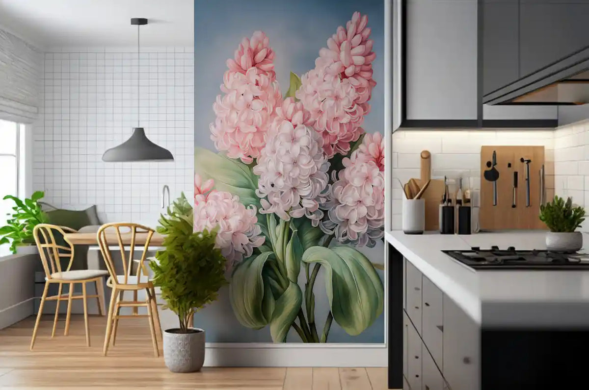 Spring Hyacinth Floral Art Print Wall Mural