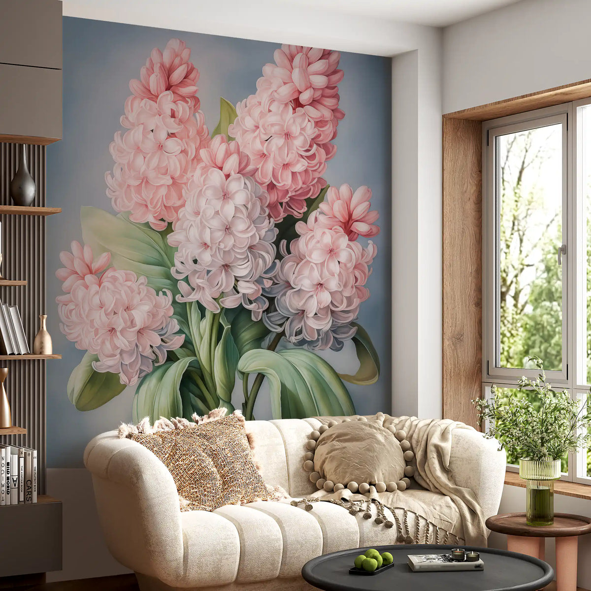 Spring Hyacinth Floral Art Print Wall Mural