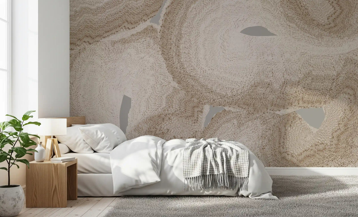 Organic Earth Tones Abstract Wall Mural