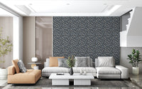 Modern Geographic Tonal Motif Wallpaper⁠
