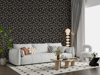 Muted Earthy Leaf Silhouette Wallpaper⁠