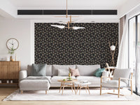 Muted Earthy Leaf Silhouette Wallpaper⁠
