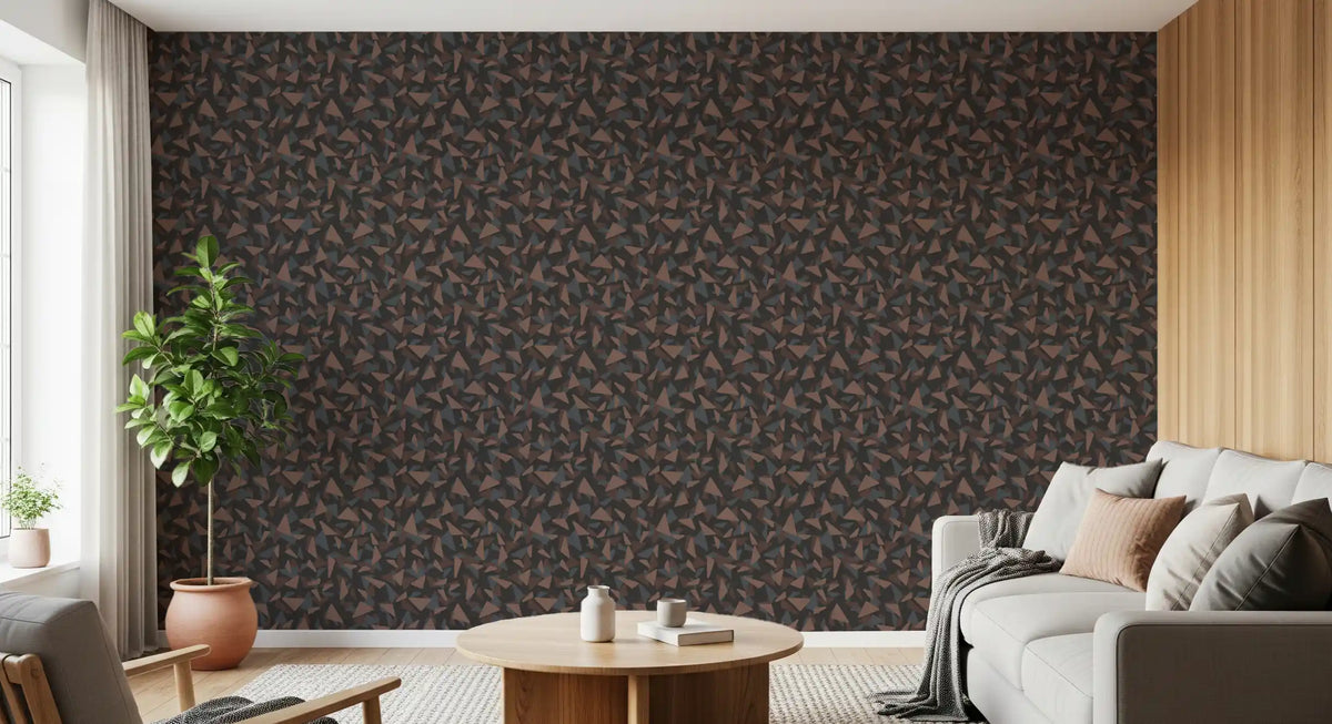 Abstract Geometric Triangle Mosaic Wallpaper⁠