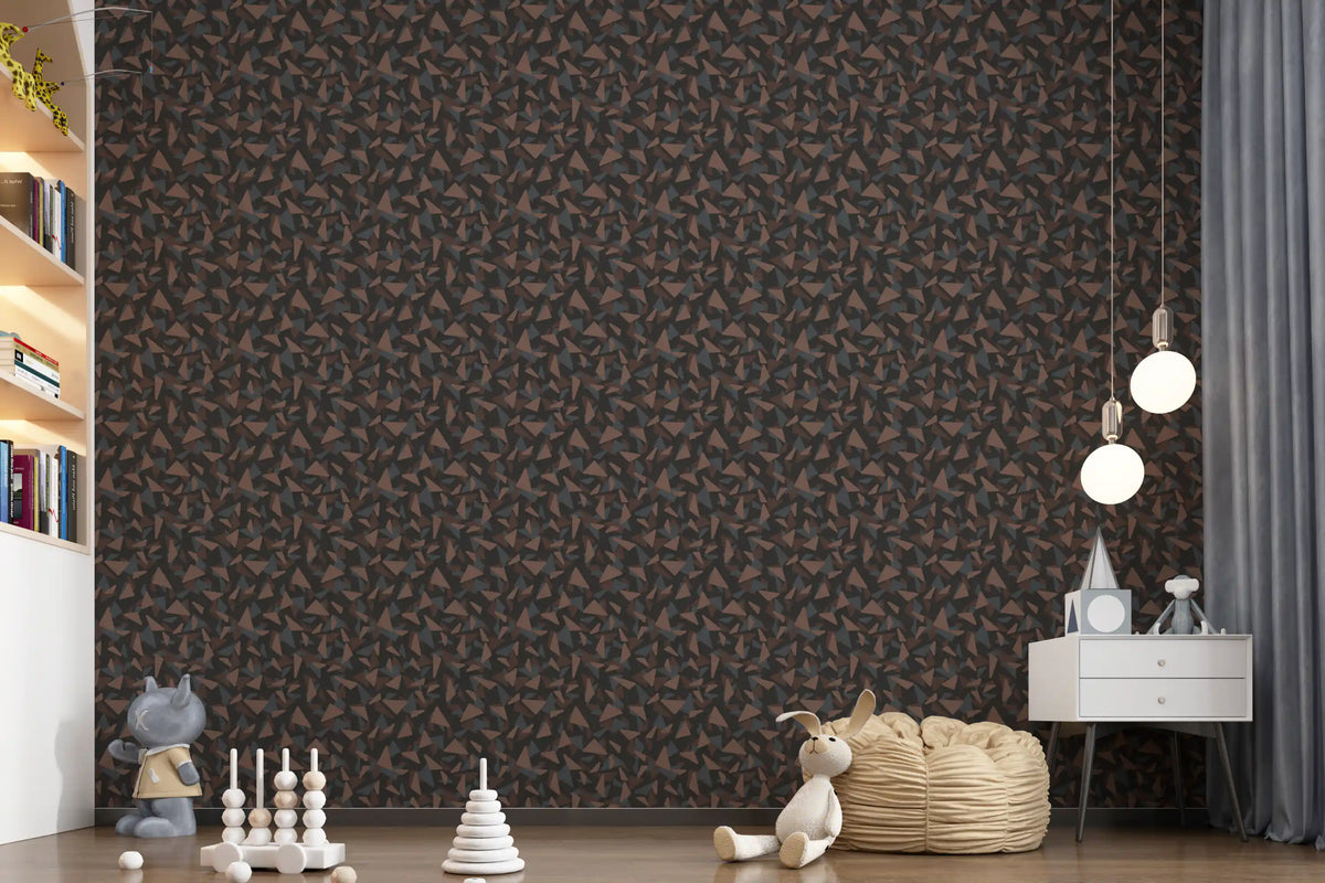 Abstract Geometric Triangle Mosaic Wallpaper⁠