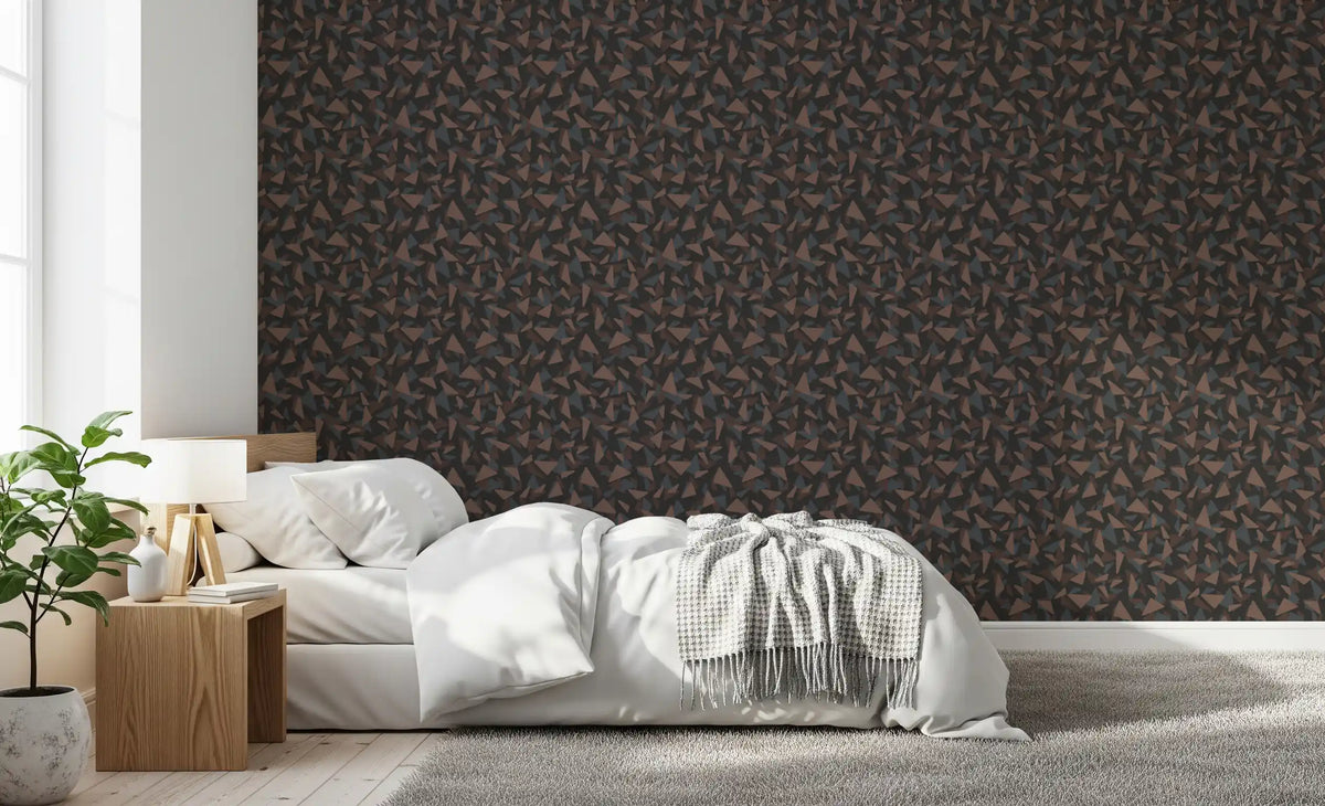Abstract Geometric Triangle Mosaic Wallpaper⁠