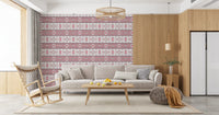 Minimalist Embroidered Folk Texture Wallpaper⁠