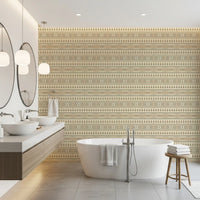 Folklore Cross Stitch Motif Wallpaper⁠