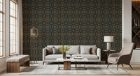 Rustic Pixelated Cross Mural Wallpaper⁠