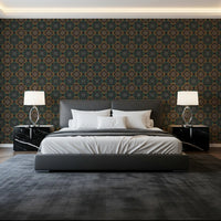 Rustic Pixelated Cross Mural Wallpaper⁠