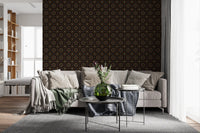 Geometric Cross-Stitch Rhythm Wallpaper⁠