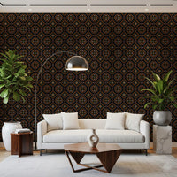 Geometric Cross-Stitch Rhythm Wallpaper⁠