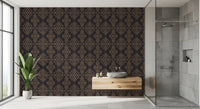 Earthy Tribal Abstract Symmetry Wallpaper⁠
