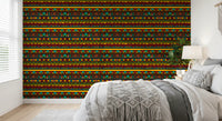 Tribal Folk Geometric Pattern Wallpaper⁠
