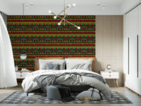 Tribal Folk Geometric Pattern Wallpaper⁠