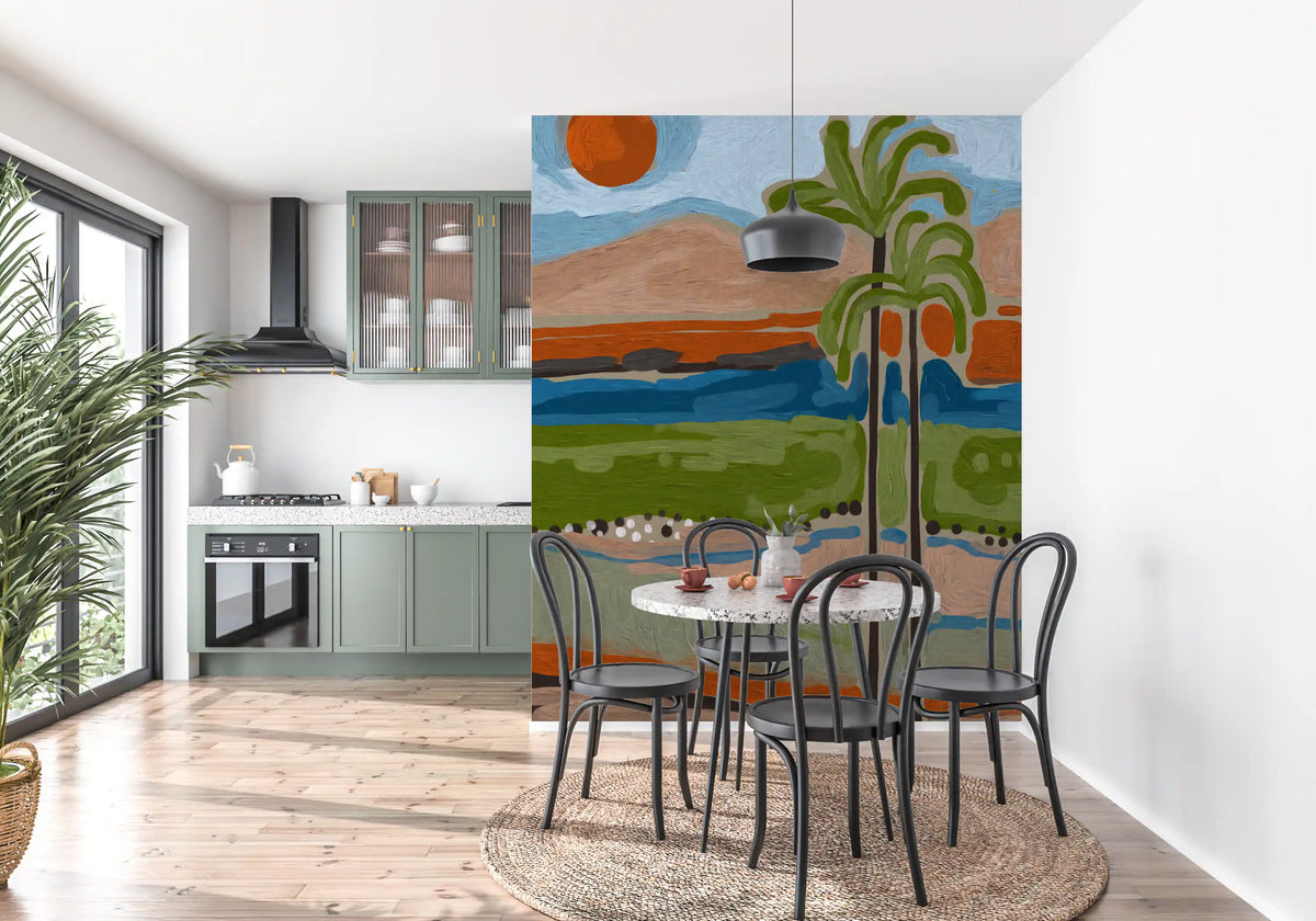 Sunlit Tropical Grove Mural Wall Mural