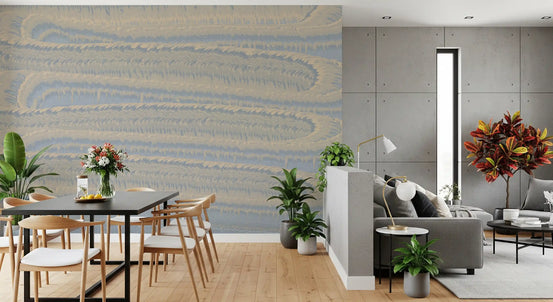 Serene Linear Waves Texture Wall Mural