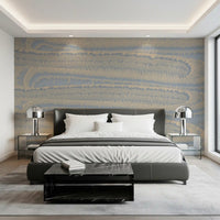 Serene Linear Waves Texture Wall Mural