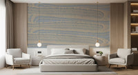 Serene Linear Waves Texture Wall Mural