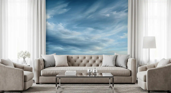 Abstract Clouds Wispy Sky Motion Wall Mural