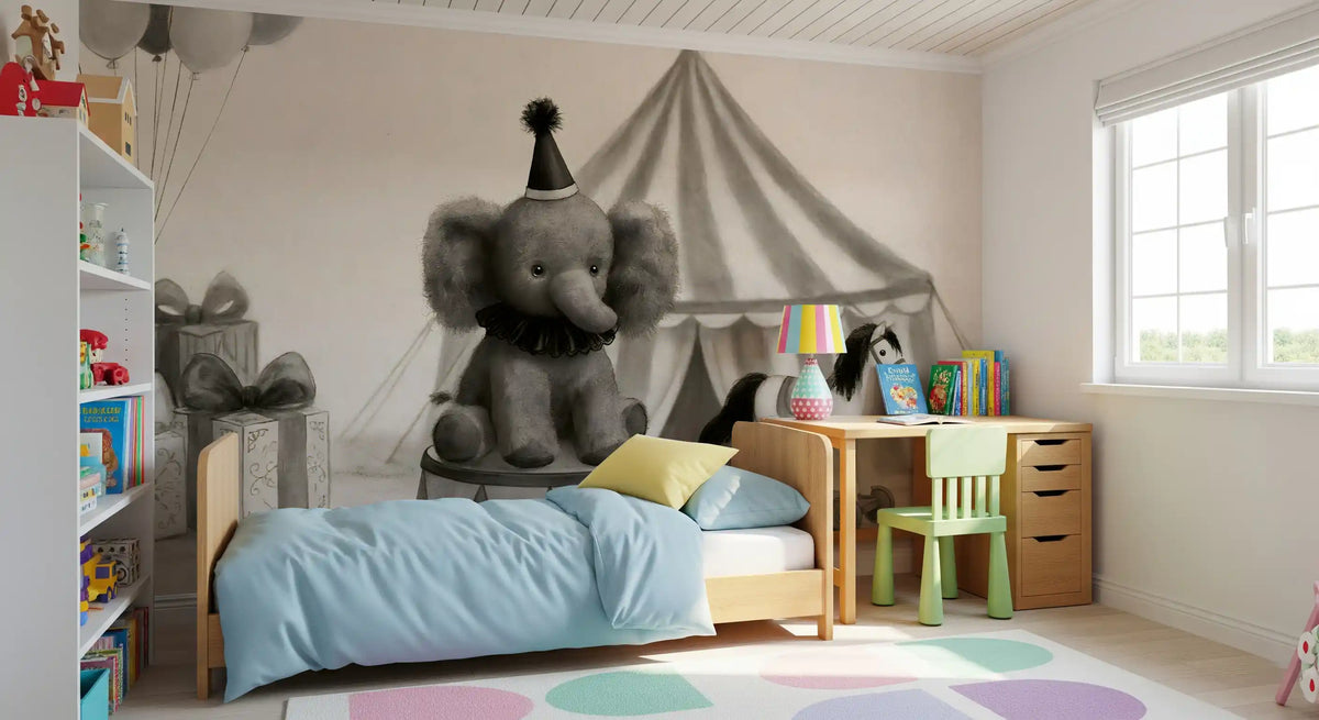 Circus Elephant Parade Wall Mural
