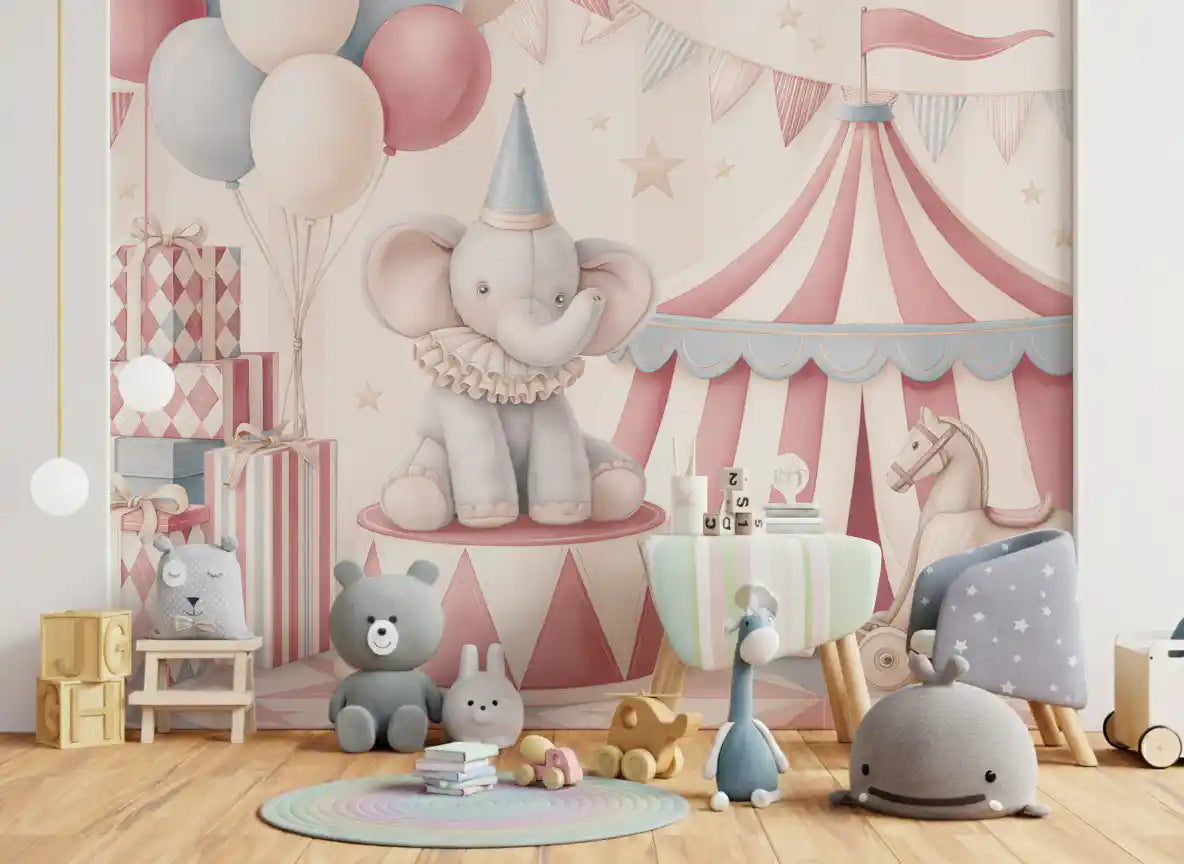 Little Circus Elephant Parade Wall Mural