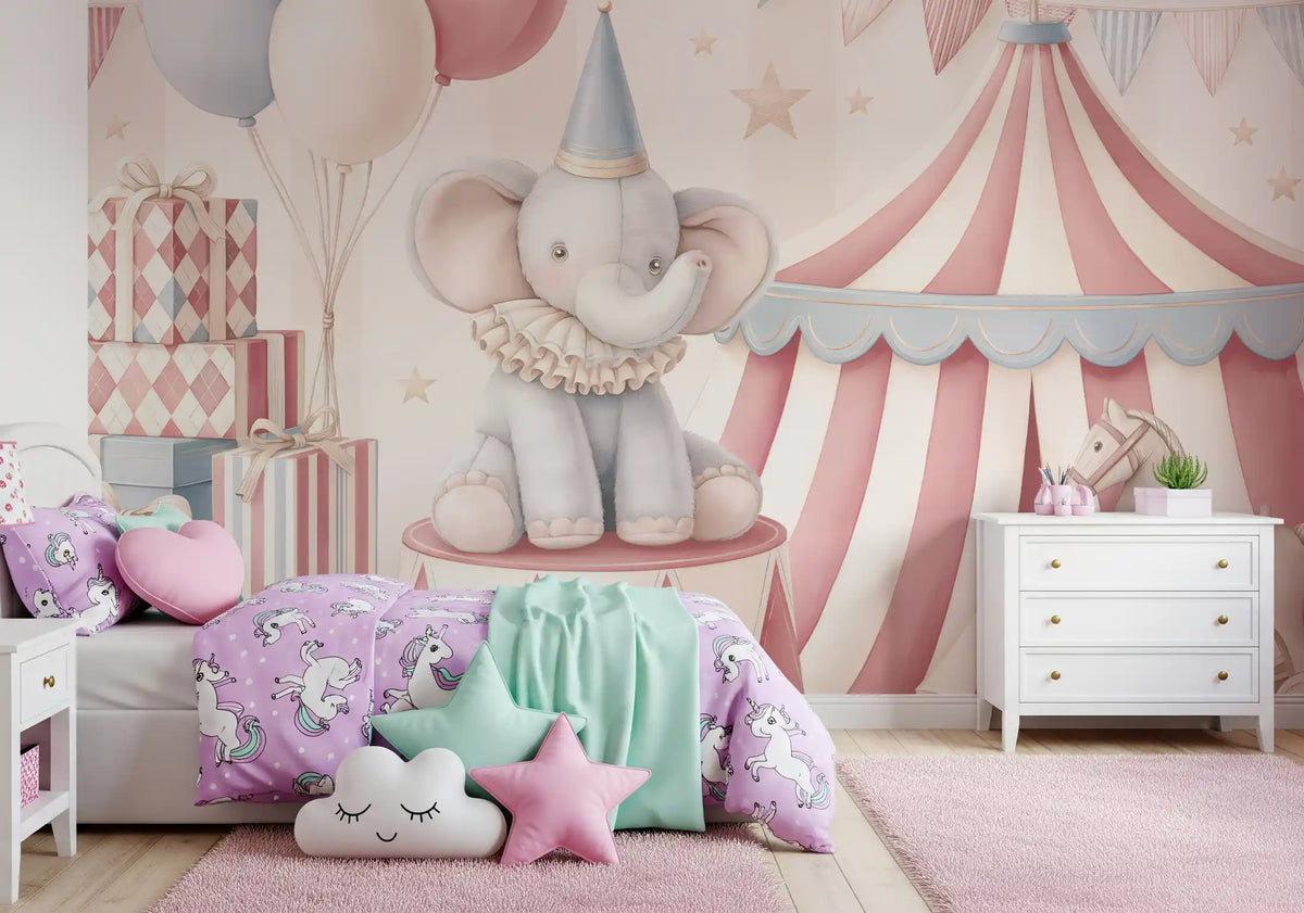 Little Circus Elephant Parade Wall Mural
