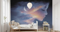 Celestial Dreamer Portrait Wall Mural