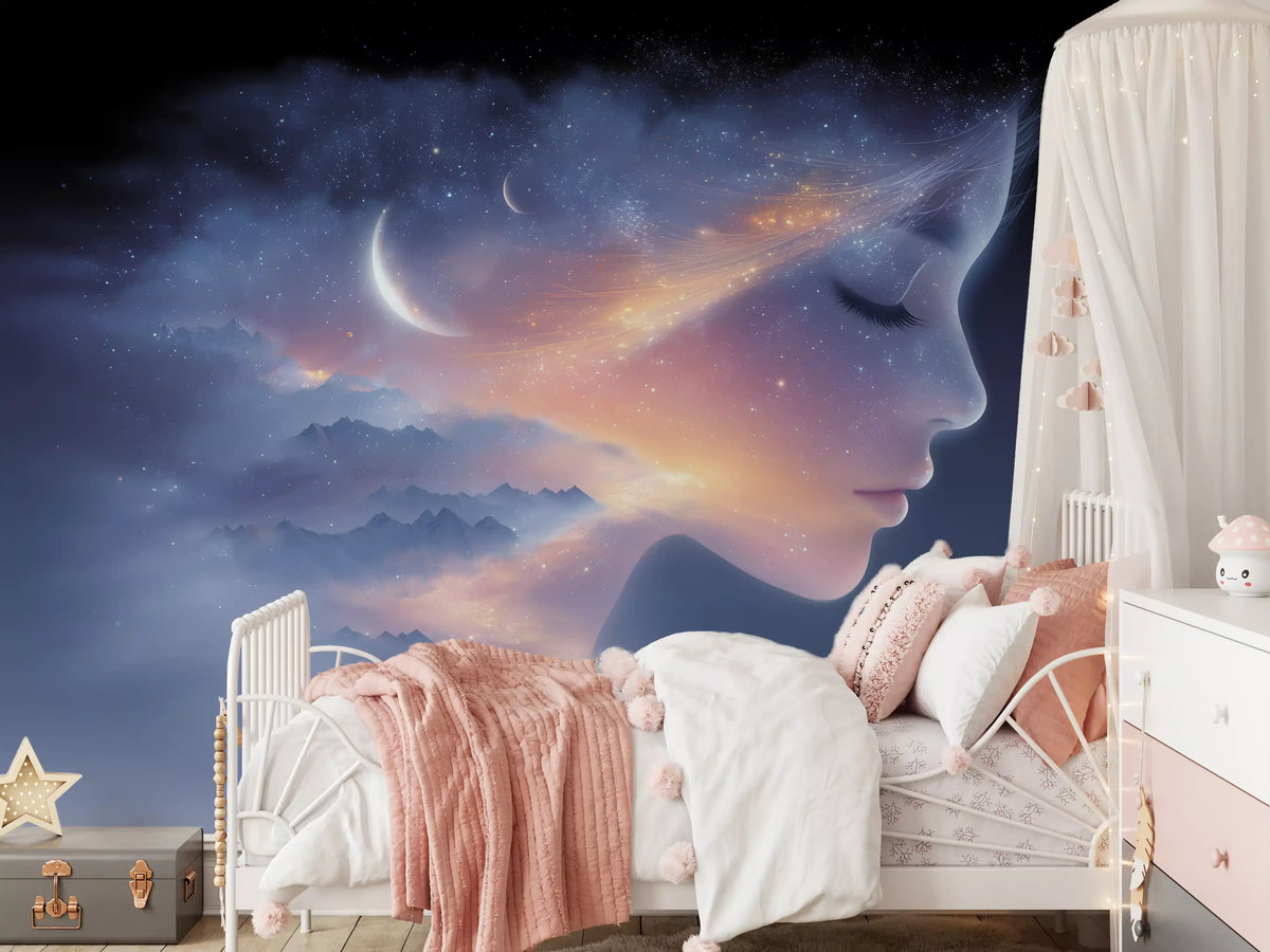 Celestial Dreamer Portrait Wall Mural