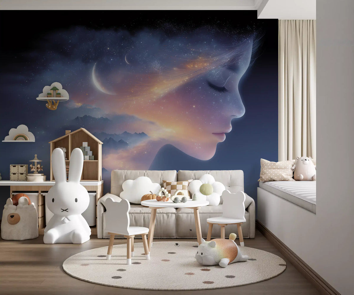 Celestial Dreamer Portrait Wall Mural