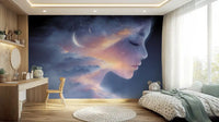 Celestial Dreamer Portrait Wall Mural