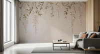 Minimalist Botanical Weeping Boughs Wall Mural