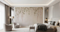 Minimalist Botanical Weeping Boughs Wall Mural