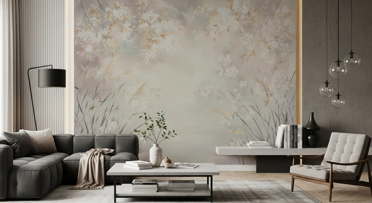 Minimalist Garden Drift Mural Wall Mural