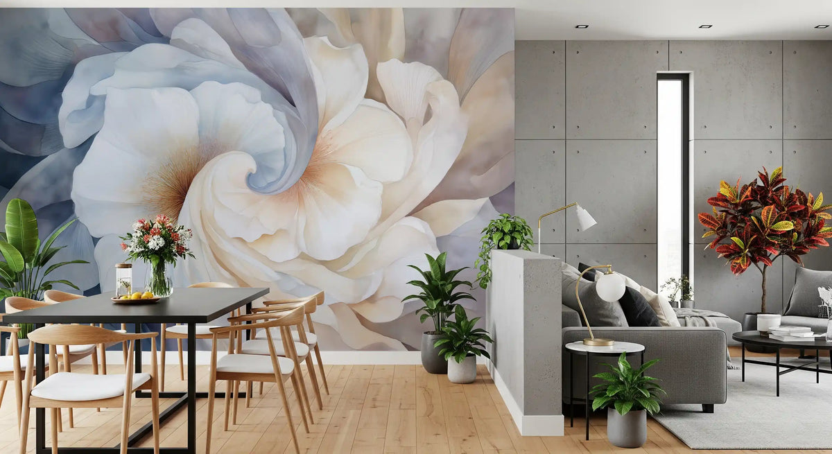 Floral Yin Yang Serenity Wall Mural