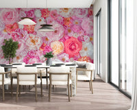 Petal Abundance Botanical Mosaic Wall Mural