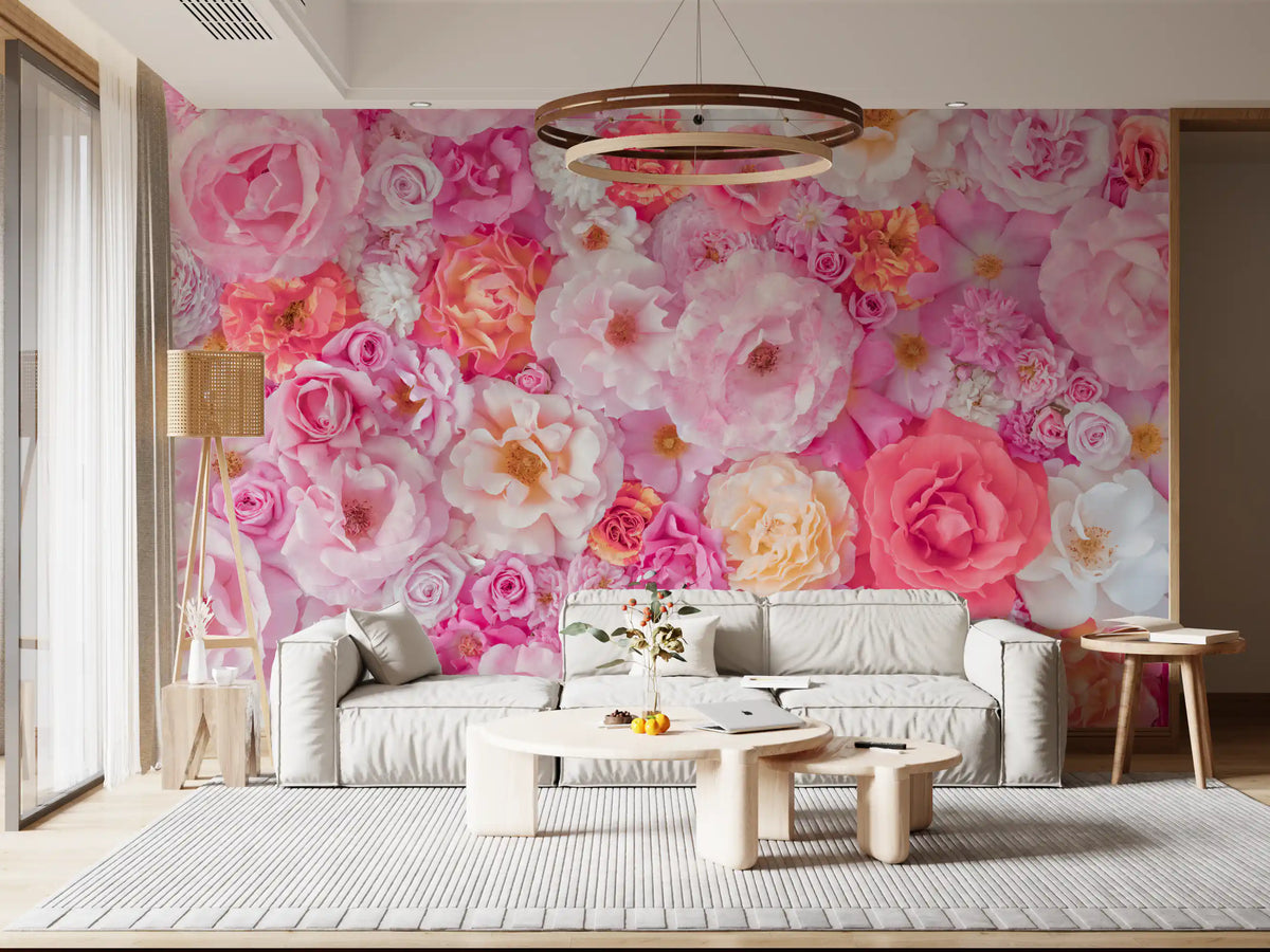 Petal Abundance Botanical Mosaic Wall Mural