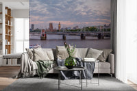 Thames Twilight Architectural Horizon Wall Mural