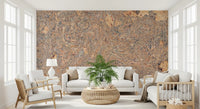 Organic Bark Swirls Wall Mural