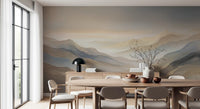 Serene Dawn Mountain Layers Wall Mural