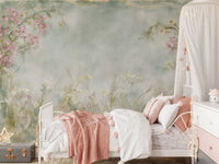 Soft Meadow Brushstrokes Wall Mural