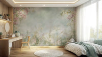 Soft Meadow Brushstrokes Wall Mural