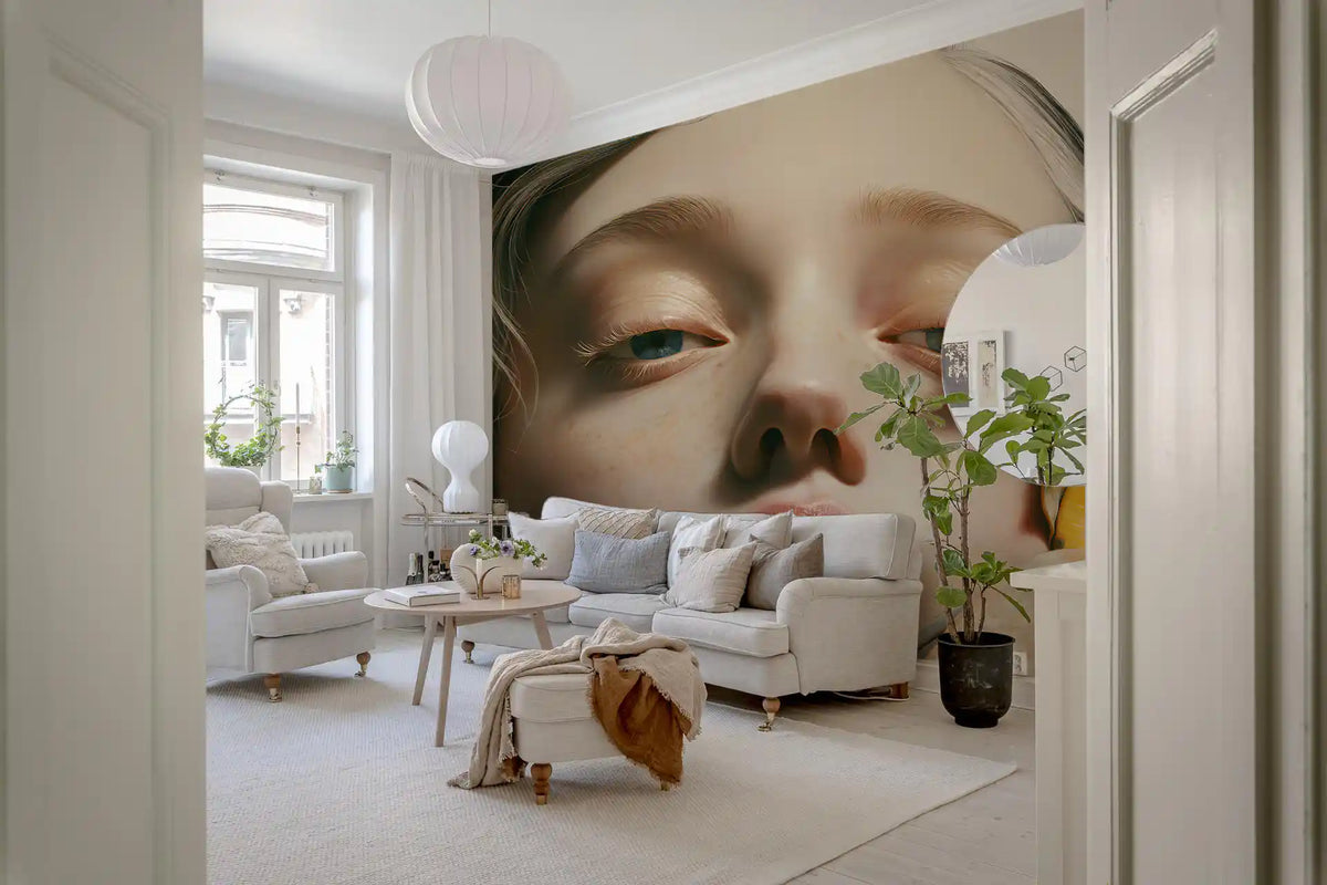 Botanical Portrait Study Wall Mural