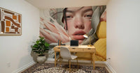 Ethereal Botanical Portrait Study Wall Mural