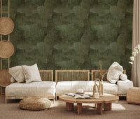 Torn Leather - Moss Wallpaper⁠