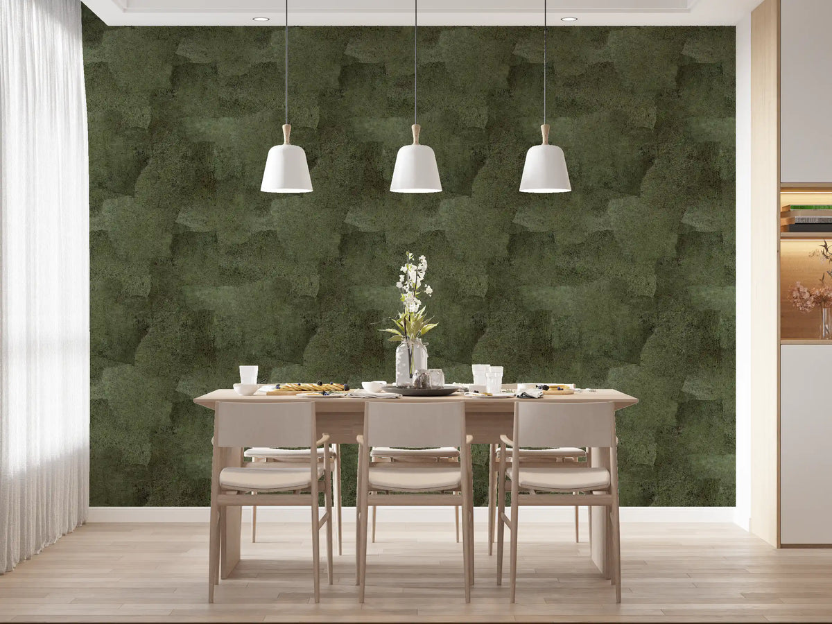Torn Leather - Moss Wallpaper⁠