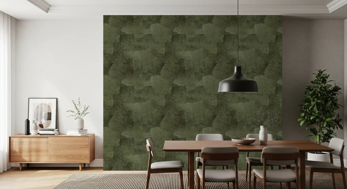 Torn Leather - Moss Wallpaper⁠